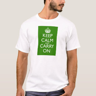 T-shirt Gardez le calme et continuez les Anglais emballant