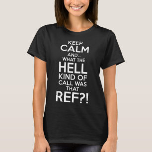 T-shirt gardez le calme et diable le genre d'appel était