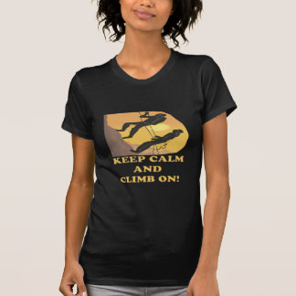 T-shirt Gardez le calme et élevez-vous dessus
