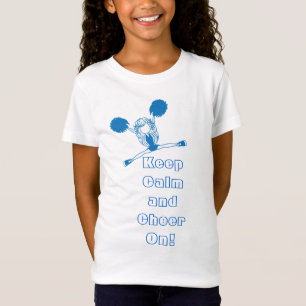 T-Shirt Gardez le calme et encouragez dessus - le pom-pom