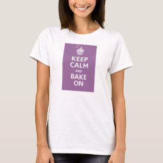 T-shirt Gardez le calme et faites cuire au four sur le tee