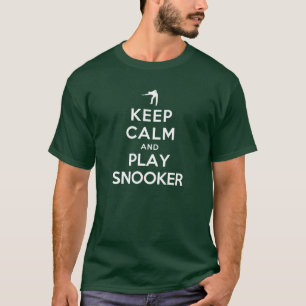 T-shirt Gardez le calme et jouez à Snooker