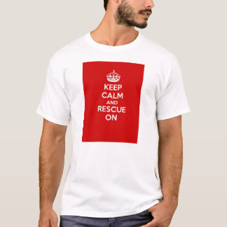 T-shirt Gardez le calme et la délivrance dessus