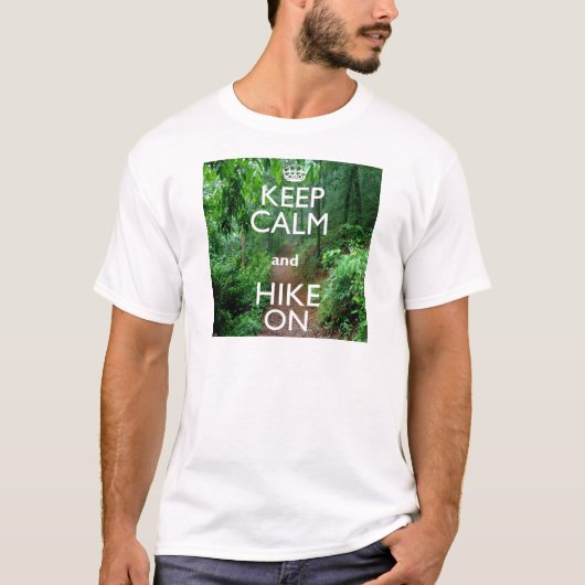 T-shirt Gardez le calme et la marche (Devant)