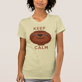 T-shirt Gardez le calme et la paresse dessus