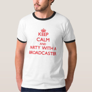 T-shirt Gardez le calme et la partie avec un