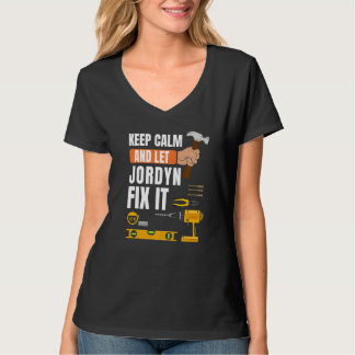 T-shirt Gardez Le Calme Et Laissez Jordyn Corriger Il Hand