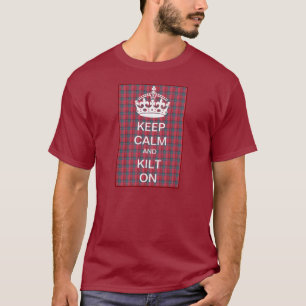 T-shirt Gardez le calme et le kilt dessus