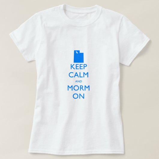 T-shirt Gardez le calme et le mormon (Design devant)