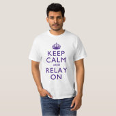 T-shirt Gardez le calme et le transmettez par relais sur (Devant entier)