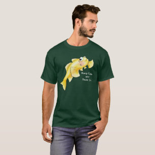 T-shirt Gardez le calme et nagez dessus