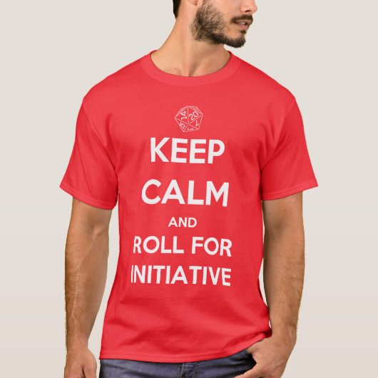 T-shirt Gardez le calme et roulez pour l'initiative (Devant)