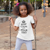 T-SHIRT GARDEZ LE CALME ET VOTRE TEXTE