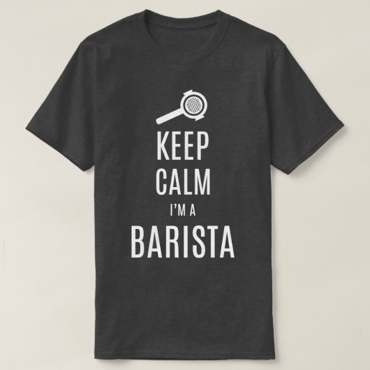 T-shirt Gardez Le Calme Ix27m A Barista (Design devant)