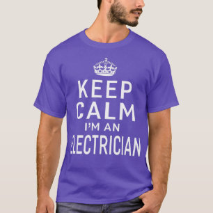 T-shirt Gardez Le Calme Je Suis Électricien Hommes Cadeaux