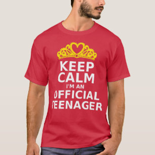 T-shirt Gardez le calme Je suis une nager officielle 13e a