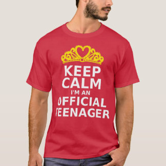 T-shirt Gardez le calme Je suis une nager officielle 13e a