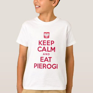 T-shirt Gardez le calme pour manger Pierogi