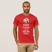 T-shirt Gardez le calme que je suis un architecte avec (Devant entier)
