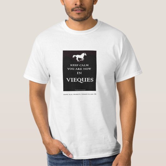 T-shirt GARDEZ LE CALME que vous êtes maintenant dans le (Devant)
