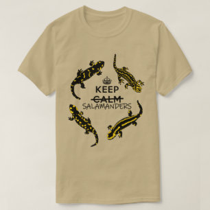 T-shirt Gardez le calme/salamandres