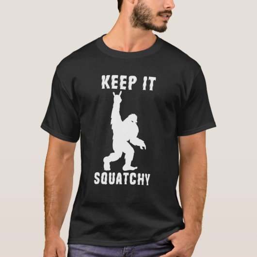 T-shirt Gardez-Le Crochet Bigfoot Rock Et Roll Sasquatch R (Devant)