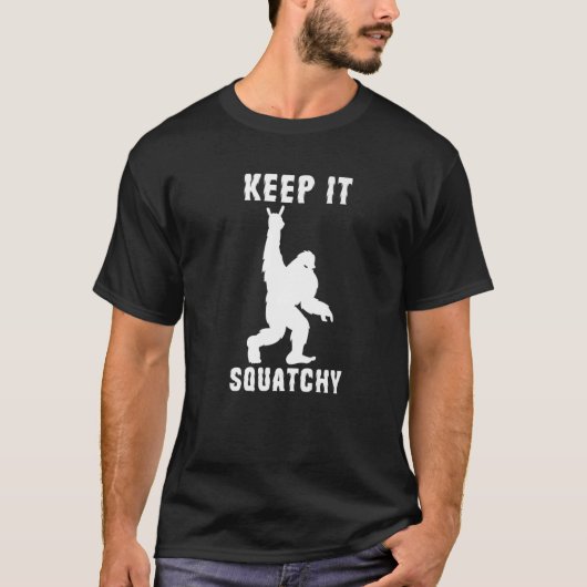 T-shirt Gardez-Le Crochet Bigfoot Rock Et Roll Sasquatch R (Devant)