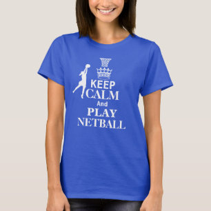 T-shirt Gardez le net-ball de calme et de jeu
