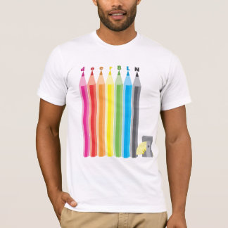 T-shirt gardez-le pièce en t pointue de crayon