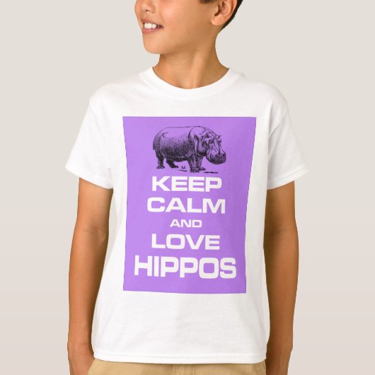 T-shirt Gardez le pourpre de calme et de conception de (Devant)