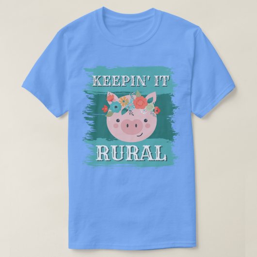 T-shirt Gardez-le rural, Porcs Piglets Ferme de mode (Design devant)