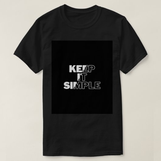 T-shirt Gardez-le simple (Design devant)