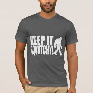T-SHIRT GARDEZ-LE SQUATCHY ! TROUVANT BIGFOOT - BOBO