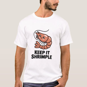 T-shirt Gardez les crevettes Kawaii Shrimple