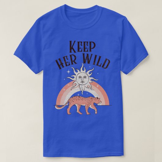 T-shirt Gardez son Cheetah Boho Wild Bohemian (Design devant)