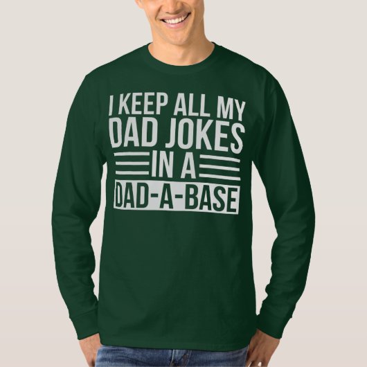 T-shirt Gardez Tous Mon Père Plaisanter Dans Papa Une Base (Devant)