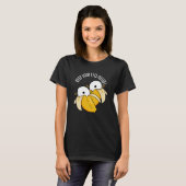 T-shirt Gardez vos yeux pelés Funny Eyeball Pun Dark BG (Devant entier)