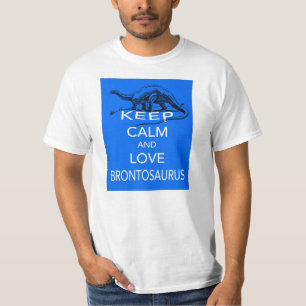 T-shirt Gardez votre calme et aimez le design de dinosaure