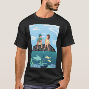 T-shirt Gardez votre calme et continuez à pêcher