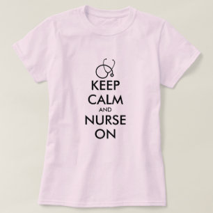 T-shirt Gardez votre calme et continuez d'infirmerie sur l