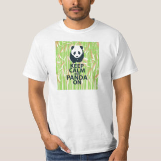 T-shirt Gardez votre calme et Panda sur design unique impr