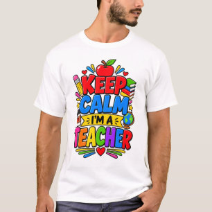 T-shirt Gardez votre calme, je suis un professeur