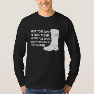 T-shirt Gardez Votre Vélo En Bonne Réparation Sarcastique
