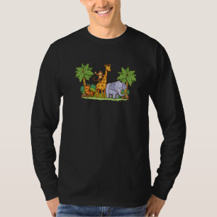T-shirt Gardien d'animaux graphique mignon Gardien de zoo