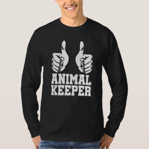 T-shirt Gardien d'animaux graphiques rétro Gardien de zoo 