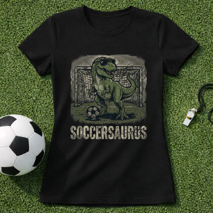 T-shirt Gardien de but Dino drôle de football