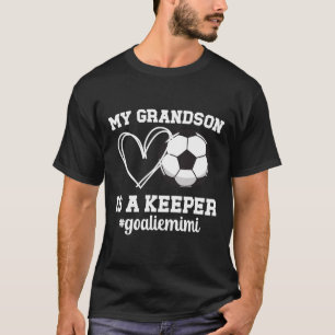 T-shirt Gardien de football fier Mimi d'un gardien de but