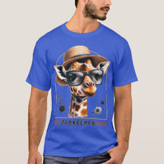T-shirt Gardien de girafe Safari Zoo - art