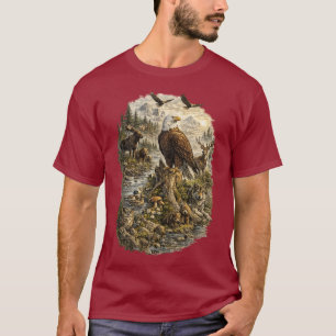 T-shirt Gardien de la nature sauvage – Aigle à tête blanch