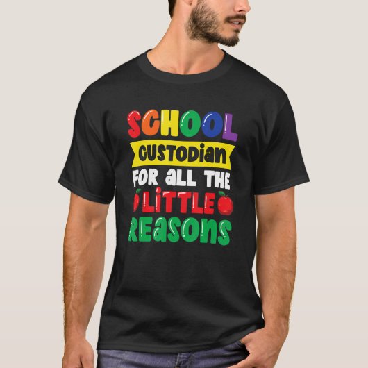 T-shirt Gardien De L'École Pour Toutes Les Petites Raisons (Devant)